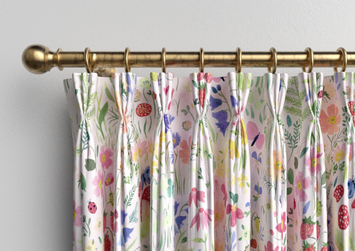 Wee Blue Bell Secret Garden, Rose - Made to Measure Curtains - Image 11